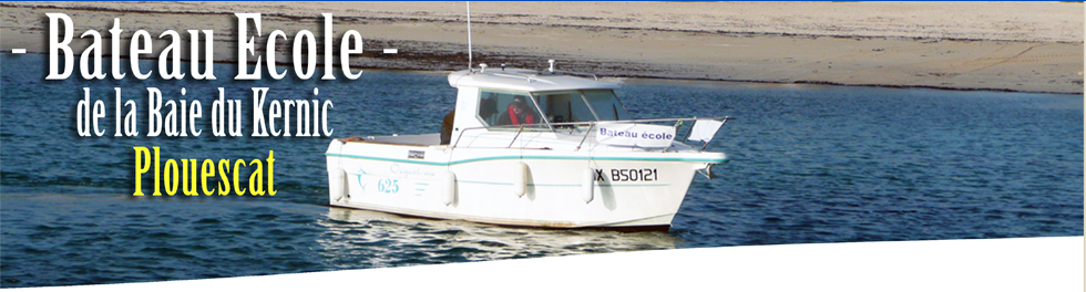 Bateau école de la baie du kernic à Plouescat
